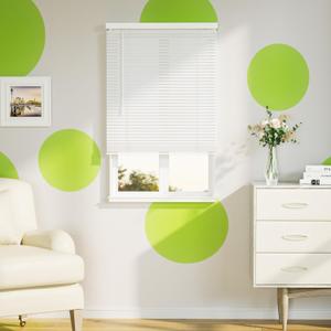 SZXIMU Window Blinds 25" W X 64" H, 1" Cordless Blinds for Indoor Windows, Room Darkening Mini Blind, Horizontal Blinds & Shades White for Home Bedroom Living Room Office Kitchen