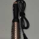 zavarea Thermal Brush, 1.5 Inch Heated Round Curling Brush, 800M Negative Ions Ceramic Stylers for Less Frizz, 4 Temp Set, Dual Voltage for Travel, Easy Use Boosts Shine (Elegant Black)