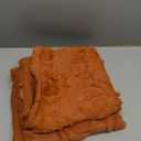 MIULEE Fall Throw Pillow Covers 18x18 Set of 2 Autumn Decorations Dark Rust Pumpkin Accent Pillowcase for Outdoor Porch Sofa Couch Bed Living Room Plush Faux Fur Halloween Farmhouse Home Decor