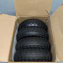 10-Inch Solid Replacement Tire and Wheel 4.10/3.50-4" - Flat Free Tires for Cart, Dolly, Hand Truck, Generator, Lawnmower, Garden Wagon with 5/8 Axle Bore Hole - Double Sealed Bearings (4)