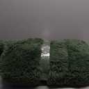 Ophanie Round Rug 5Ft Grey Green Circle Area Rug, Grayish Green Room Decor, Fluffy Fuzzy Bedroom Carpet, Plush Soft Shaggy Living Room Rugs for Kids Home Decor Aesthetic, Nursery