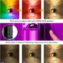 JandCase Night Lights Plug into Wall,Angel Night Light, 2 Pack 3000K+RGB 10-Color LED Nightlight with Dusk to Dawn Sensor, 10/50/100LM Adjustable Brightness for Birthday Home Decor