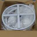 Life Size Flowers - 67-Inch Tall Tulle Poppy Decorations for Wedding Backdrops, Party Arrangements,Mall Store Window Displays (White)