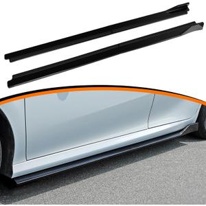 Side Skirts Extensions Compatible with Toyota Camry SE XSE LE XLE TRD 4 Door Sedan 2018-2025,8th 9th Gen Camry Rocker Panel Lip Splitter,Glossy Black
