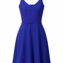 Short Blue Dress For Woman, L
