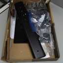 Universal Swivel TV /Table Top TV Stand for 19 to 43 inch TVs with 90 Degree Swivel, 4 Level Height Adjustable, Heavy Duty Tempered Glass Base, Holds up to 99LBS HT02B-001