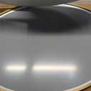 USHOWER Brushed Gold Oval Bathroom Mirror 20x28 Inch