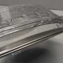 Baderke 1 Set 11.8" Chilled Serving Tray for Parties with Compartments Ice Chilled Party Platter Charcuterie Serving Board Cold Dish Dip for Fruit Seafood Vegetable Shrimp Cocktail (Natural)