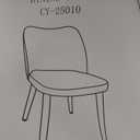 Wooden Dining Chairs Set of 4, Fabric Upholstered Modern Dining Room Chairs with Thick Seat Cushion & Cozy Backrest Dining Room Chairs with Wood Legs for Kitchen/Living Room/Restaurant, White