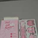 Bikini Trimmer for Women, 2 in 1 Electric Razors Shaver, IPX7 Waterproof Body Hair Trimmer with Mirror, LED Light & Display, Painless Pubic Hair Removal, Pink