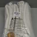 8 Pack Small Woven Basket with Gift Bags and Ribbons, All 12"x 8"x 5", Empty Decorative Gift Chest Box, Cute Baby Gift Basket for Nursery, Cotton Rope Room Shelf Storage Basket with Handles, White