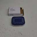 LunchBots Medium Uno Stainless Steel Sandwich Container - Open Design for Wraps - Salads or a Small Meal - Eco-Friendly - Dishwasher Safe and BPA-Free - Aqua Dots (1 section) Blue Dots