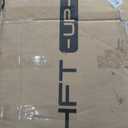 HIFIT King LED Bed Frame with Charging Station and 4 Storage Drawers, Velvet Upholstered Platform Bed with Handcrafted Crystal Button Wingback Headboard, Metal Frame with No Box Spring Needed, Beige (White)