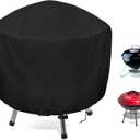 Grill Cover for Cuisinart CCG190RB Portable Charcoal Waterproof Griddle Cover for Weber Smokey Joe 14 Inch Grill Black