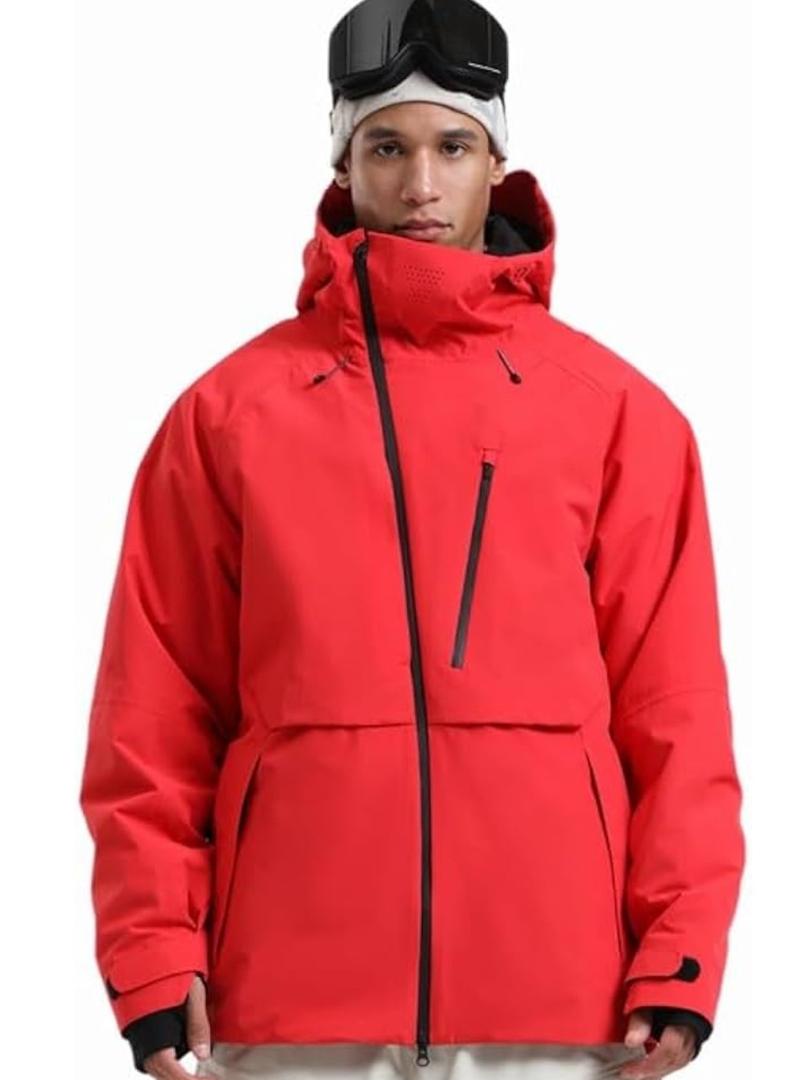 GSOU SNOW Men's Snowboard Jacket Waterproof Ski Coat Winter Snow Insulated Windproof Jacket