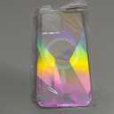 Cute Case for iPhone 13 Pro Max Case for Women Girls [ Compatible with Magsafe ] Clear Glitter Girly Aesthetic Rainbow Sparkly Bling Magnetic Phone Cover, Iridescent Geometry