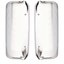 Door Mirror Cover for Freightliner Columbia, Driver and Passenger Side Chrome Housing Replacement SEPEY for Freightliner Columbia 2005-2015 Trucks, A Pair