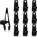 10pcs Tarp Clips Heavy Duty Lock Grip, Plastic Tarp Clamps, Reusable Linoleum Tent Clip, Canvas Clips for Outdoor Garden Farm