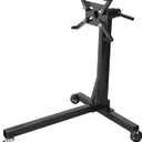 BIG RED AT23401BR Engine Stand,3/8 Ton (750 LBs) Capacity, Steel Rotating Engine Motor Stand with 360 Degree Adjustable Head,3-Caster,4 Adjustable Arms, for Vehicle Maintenance, Auto Repair, Black