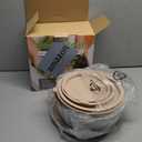 Umite Chef Mixing Bowls with Airtight Lids Set, 8PCS Stainless Steel Khaki Nesting Bowls with Grater Attachments, Kitchen Bowls with Non-Slip Bottoms, Size 5, 4, 3.5, 2, 1.5QT for Mixing & Serving