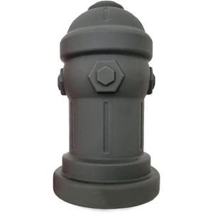 Silicone Potty Training Dog Fire Hydrant | Pee Training for Male Dogs | Petite 4" W x 7" H (Grey)