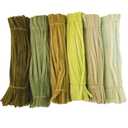 600 Pieces Green Pipe Cleaners Craft Flower Kit, Chenille Stems for Flowers Craft Supplies Fluffy Fuzzy Sticks for DIY Art Projects Creative Gift Wrapping Party Decorations, 12 Inch (Light Green)