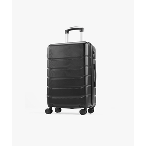 OLIXIS 20 Inch Carry-On Luggage, Hardside Suitcase with Spinner Wheels, Lightweight ABS Hard Shell Travel Luggage, TSA Approved Lock, Expandable Small Suitcase for Business & Travel–Black