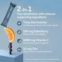 Hydralyte Electrolytes Plus Immunity, Elderberry - Low Sugar Rapid Rehydration Powder - Lightly Sparkling Electrolyte Powder Packets with 1,000mg Vitamin C and 300 mg Elderberry (8oz Serve, 20 Count)