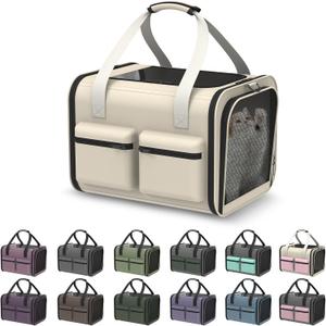 Cat Carrier Soft Airline Approved - Small Dog Travel Carrier Bag for Pets Up to 15Lbs, Breathable & Comfortable Pet Carrier for Cats & Small Dogs, TSA Approved for Airplane, Car, Camping, Vet Visits