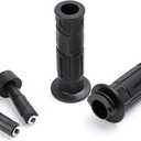 Minho Motorcycle Handle Grip in Rubber Material Compatible with Yamaha Zuma 50cc 125cc,Black Color