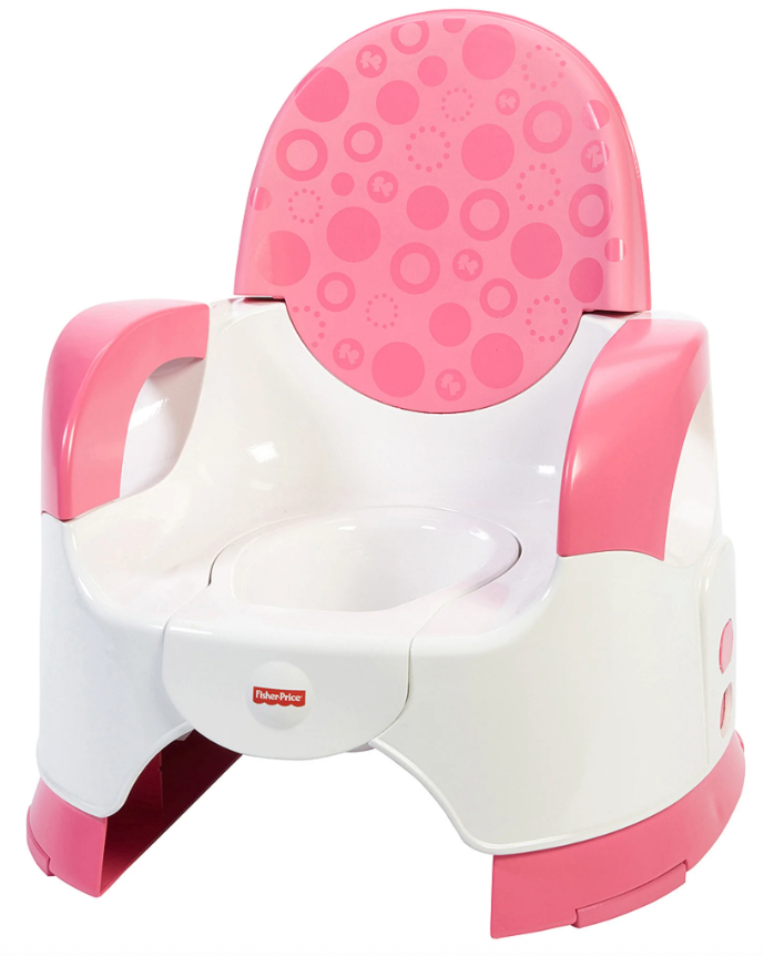 Fisher-Price Custom Comfort Adjustable Potty, Pink/White