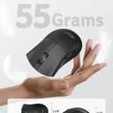 acer Wireless Mouse, 1200 DPI Computer Mouse for Laptop with 2.4GHz USB A Receiver, 5 Buttons Compatible for Windows, macOS, Android (Black)