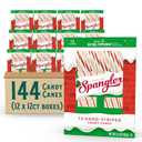 Spangler Red and White Christmas Candy Canes - Classic Christmas Treats, Natural Peppermint Sticks, Candy Canes Bulk, Individually Wrapped, Regular Size - 144 Count (12x12 Ct. Boxes), BBD: 11/19/2026