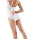 Bloch Dance Women's Nejor Microlux Camisole Leotard (Medium Regular, White)
