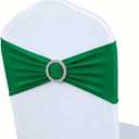 Emerald Green Chair Sashes 50 Pack Spandex Green Chair Bands Ties for Christmas Party Events Banquet Decor, Chairs Bows for Wedding