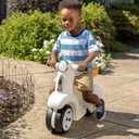 Step2 Ride Along Scooter Kids Push Car, Foot Powered Ride On Toy, Practice Balance with 4 Wheels, Made of Durable Plastic, Max Weight 40 lbs., For Toddlers 1.5-4 Years Old, White