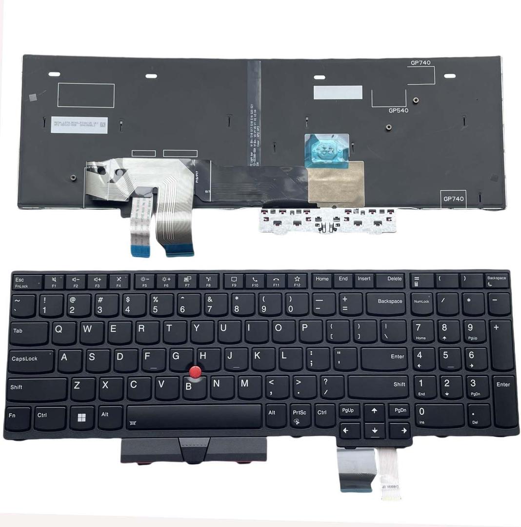 New Replacement Keyboard for Lenovo ThinkPad P17 P15 Gen 2, T15g Gen 2,5N21B44365 with Pointing and Backlit SN4396BL2