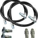 CCLINK 2900PSI E47 Meyer Power Angle Hose Fittings Compatible With E47 Meyer Snow Plow Snowplow Blade 21855 25232 21856 1304030 SNP6156 2PCS
