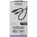 ZGEAR 6FT Silicone USB-C to 8-pin Cable - Gray