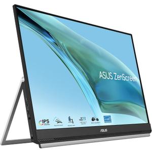 ASUS ZenScreen 24 (23.8 viewable) 1080P Portable USB-C Monitor (MB249C) - FHD, IPS, Eye Care, Speakers, Multi-Stand Design, Kickstand, C-clamp Arm, Partition Hook, Carrying Handle, WFH Monitor