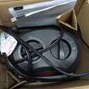 Amazon Basics Ceramic Space Heater, Portable Indoor Heating Solution, With Overheat and Tip-Over Protection, Thermostat, Non-Oscillating, 1500W, 7.52"D x 6.34"W x 9.45"H, Black