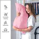 Mulberry Silk Pillowcase for Hair and Skin Standard Size 20"X 26" Pillow Case with Hidden Zipper Soft Breathable Smooth Cooling Silk Pillow Covers for Sleeping (Pink,Standard,1Pcs)
