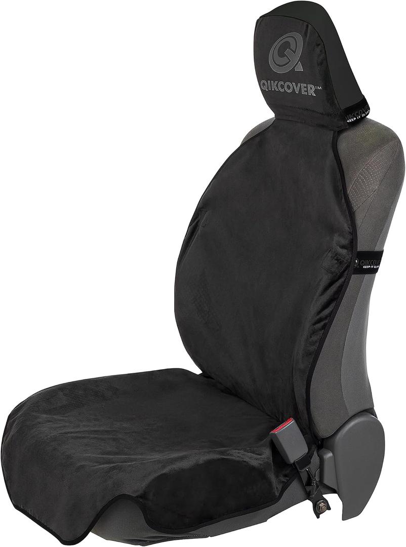 Premium Waterproof Car Seat Cover - Sweatproof, Universal Fit, Non-Slip, Durable Protector for Dirt, Spills, Pet Claws - Auto, SUV, Truck Compatible (Black)