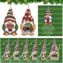 24 Sets Christmas Football Ornaments Gnomes Ornaments with Inspirational Card Scent Sachets Air Freshener Employee Appreciation Gift for Office Coworker Staff Football Team Xmas Tree Decor