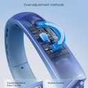 2 x Gaiatop Portable Neck Fan, 40 Stretch Neck Cooler with 360 Surrounding Cooling, 1-100 Speed Scroll Switch Hands Free Personal Fans H1 Turbo Mode for Outdoor Travel Office Gym Gifts for Dad Mom, Blue