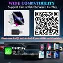 2026 Wireless CarPlay Adapter Upgrade Wired CarPlay to Wireless, Mini USB Design for Cars with Built-in Wired Apple CarPlay Plug and Play Easy Use Fast Stable Connection Car Play for iPhone