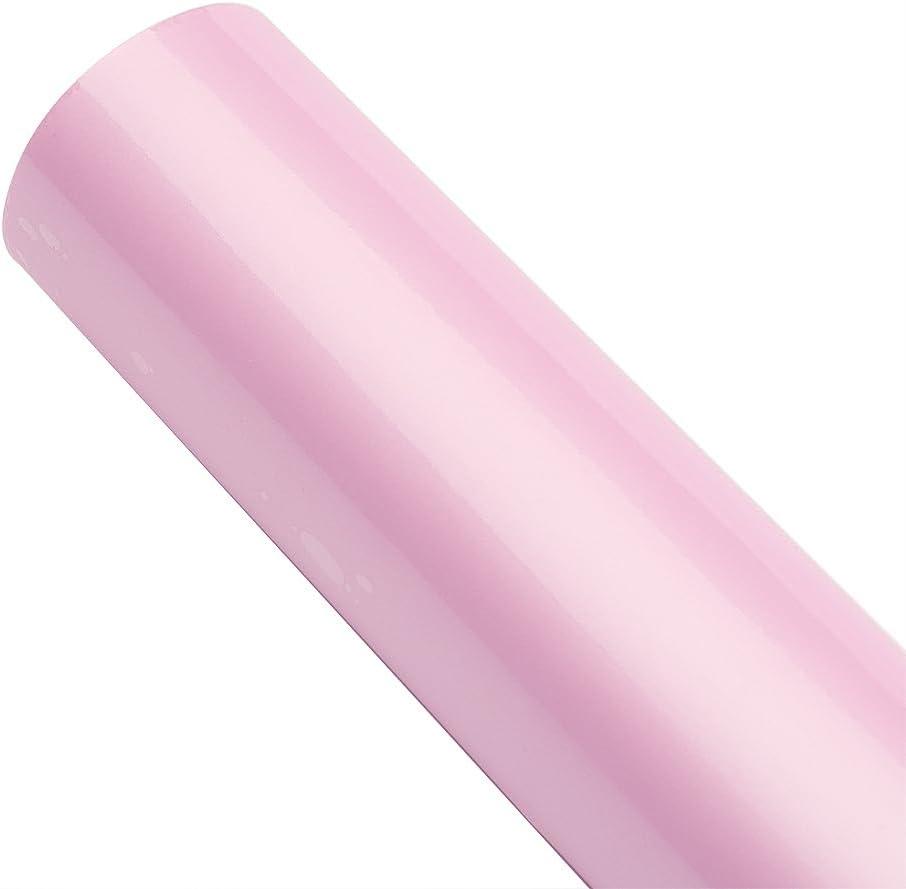 XIMINZ Macaron Pink Car Wrap (60'' x 11.8'') Gloss Paint Surface Protection Film with Back Liner Air Release Channel, Automotive Vinyl Wraps