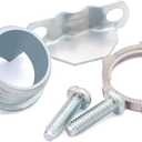 2 x 12 Pack 1/2 Inch Clamp Type Cable Connectors for Metallic Conduit, NM Cable Clamp for Electrical Boxes, Silver Zinc Plated, Secure Wire Protection for Residential & Commercial Wiring