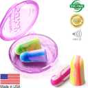 MOLDEX Soft Foam Earplugs Softies® Ear Plugs for Sleeping, Snoring, Work, Travel, Shooting -33dB Highest NRR Made in USA (Bottle Pack, 60 Pairs)