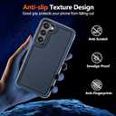 Hualele for Samsung Galaxy S23 Case,[Military Grade Protection] [Dropproof Shcokproof] Anty-Slip Grip Slim & Tough Dual Layer Galaxy S23 Case,Dark Blue